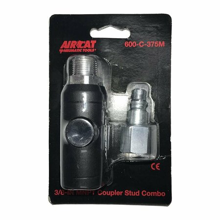 FLORIDA PNEUMATIC Safety Coupler & Stud Combo 3/8 in. Male Thread FP600-C-375M